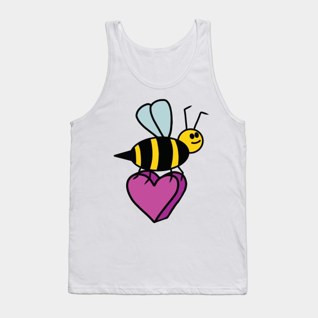 Bee Heart Tank Top by BoonieDunes